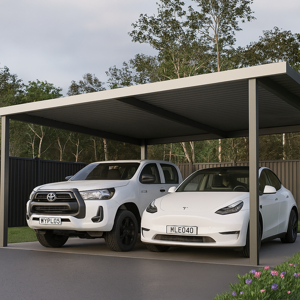 Carport Patio Double car Garage Pergola Shelter Portable – Vendome Living