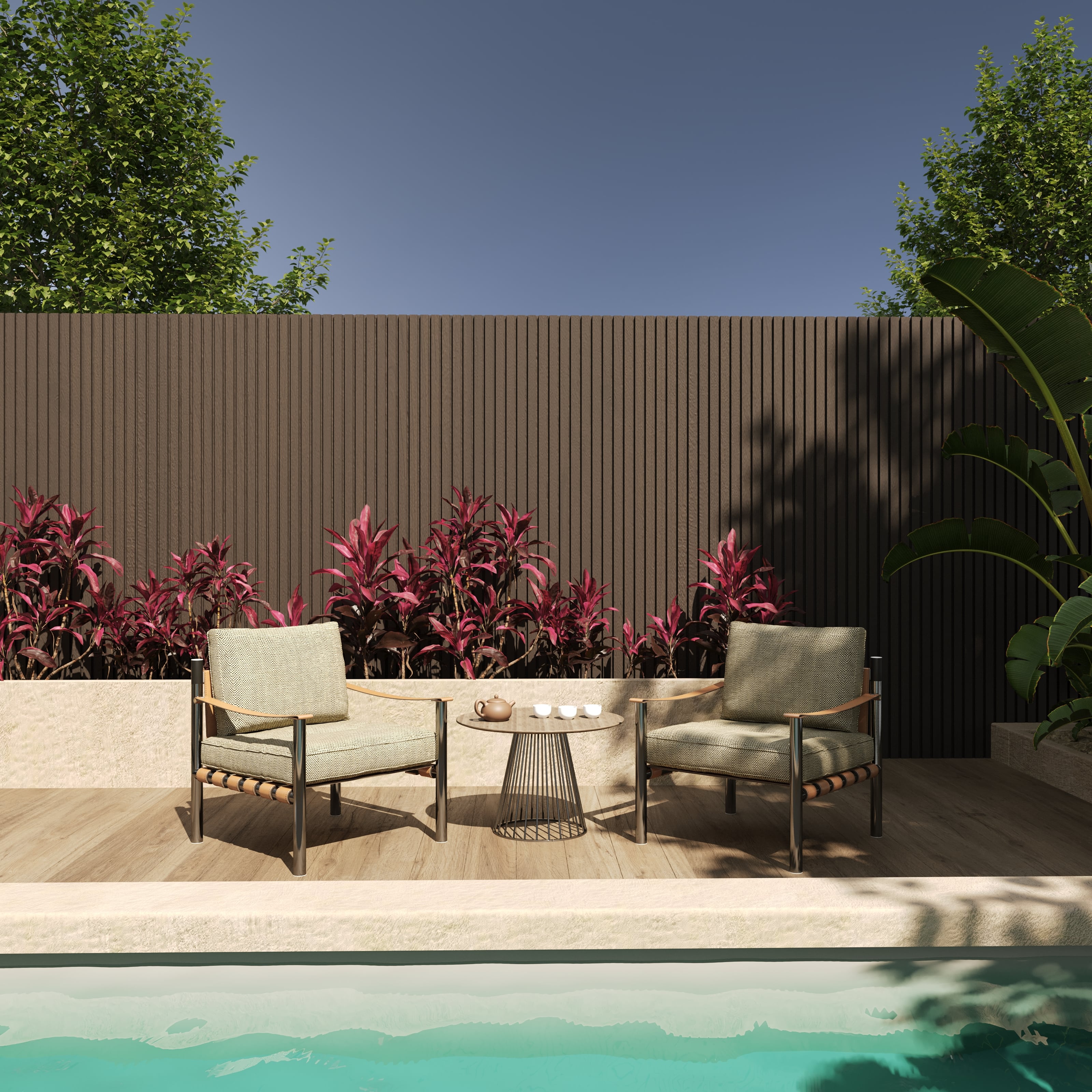 Cladding Featured Wall Cladding Panel Timber Battens Feature Wall Outdoor Cladding Seamless ...
