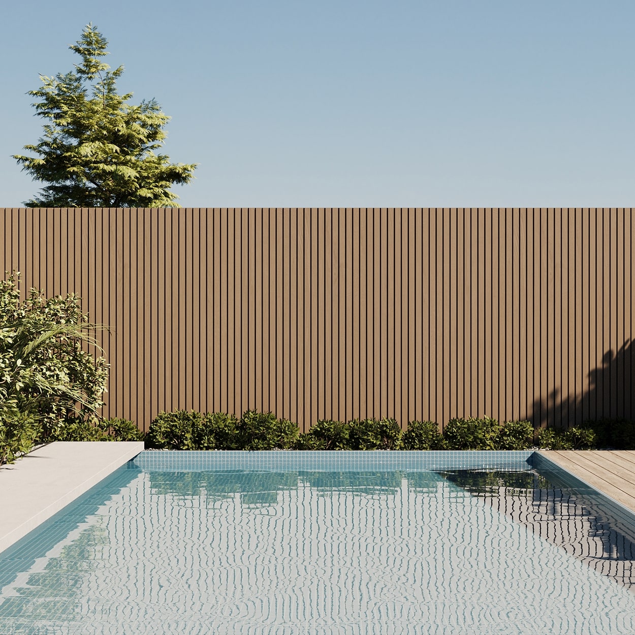Composite Wood Veneer Outdoor Fence Wall Cladding Panels - Vendome Living