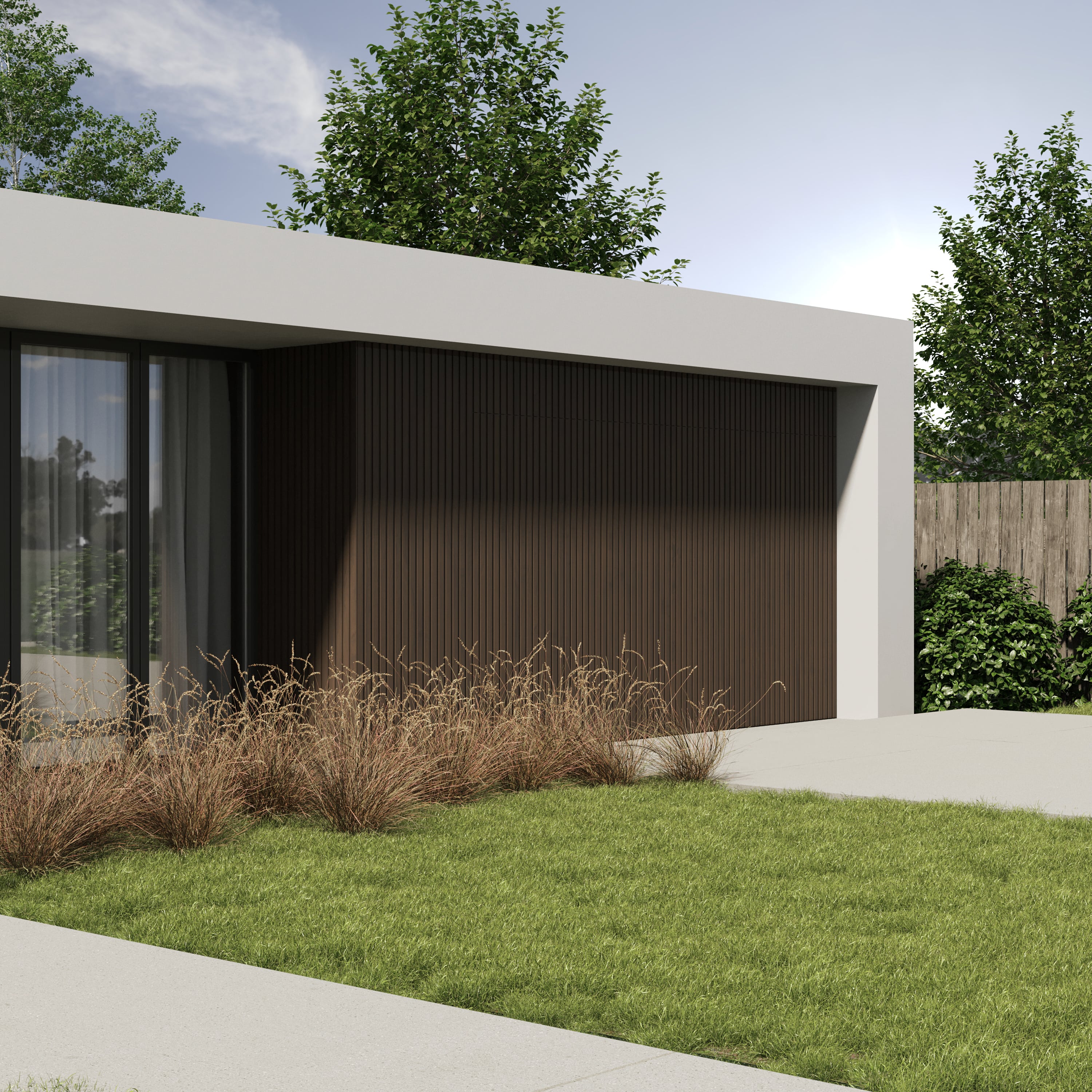 Cladding Panel Timber Battens Feature Wall Outdoor Cladding Seamless ...