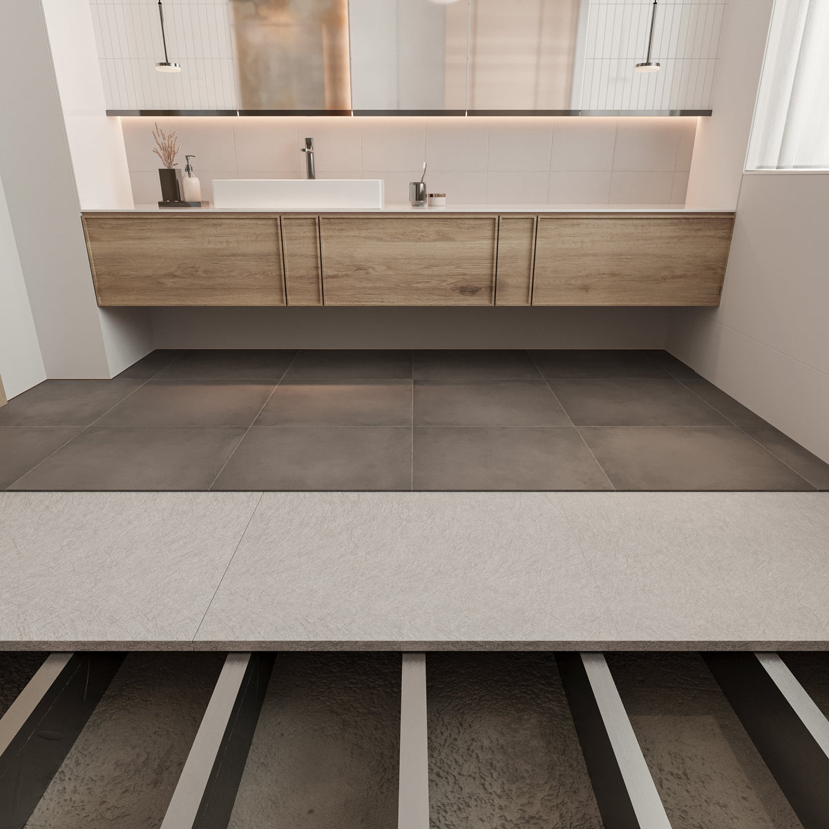FC Compressed External Cement Flooring Sheet Waterproof Tongue and ...