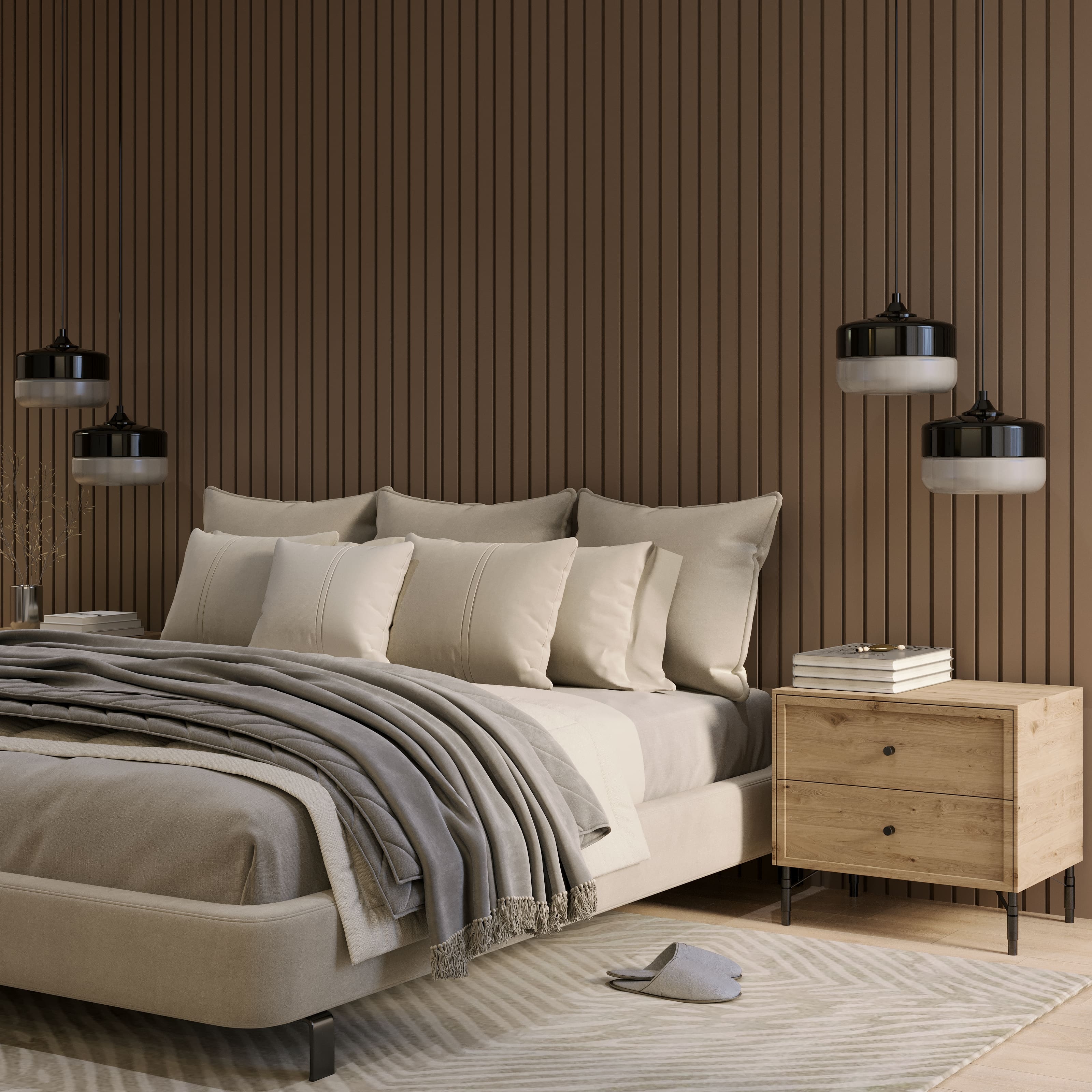 Decorative Timber Veneer Oak Panels Indoor Premium Wood Grain - Vendome ...